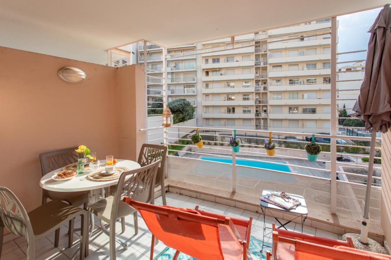 C1 Clemenceau Pool Balcony Bath Ac 2Mins Walk To Sand Beach คานส์ ภายนอก รูปภาพ