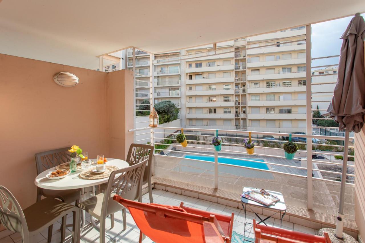 C1 Clemenceau Pool Balcony Bath Ac 2Mins Walk To Sand Beach คานส์ ภายนอก รูปภาพ